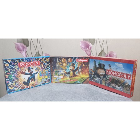 پک 3 بازی مونوپولی ، روپولی و عمو پولدار جعبه ای